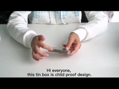 Kinderbeständiges Zinn Preroll-Zigaretten-Dia Tin Box