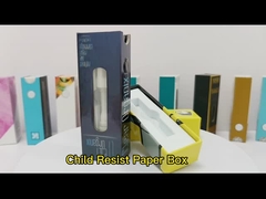 Kindersichere Zigarettenschachtel mit Knopf für 510 Vape-Kartusche