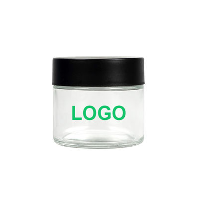 Glas des Klarglas-2oz mit Kinderbeständiges Kappen-Unkraut-Verpackenglas