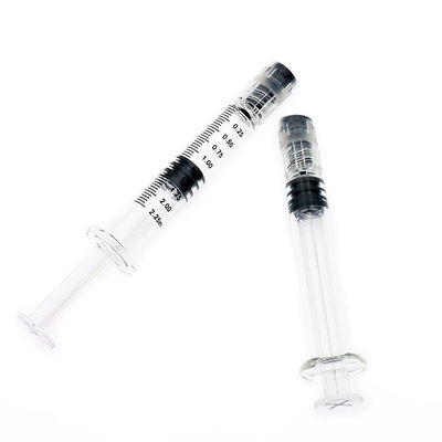 Verschluss-Glasspritze 2.25ml Luer für Konzentrat-Öl-wiederverwendbare Klecks-Spritzen