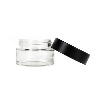 Kindersichere Kappe Glas-Weed-Glas 1 Unze Luftdichtes Hanf-Glas mit kindersicheren Deckel