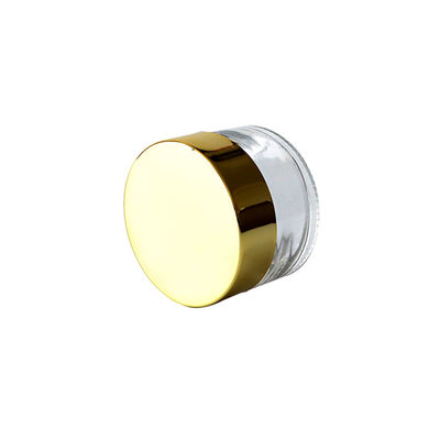 Unkraut-Glas des Klarglas-1oz mit Golddeckel-kindersicherem Geruch-Beweis