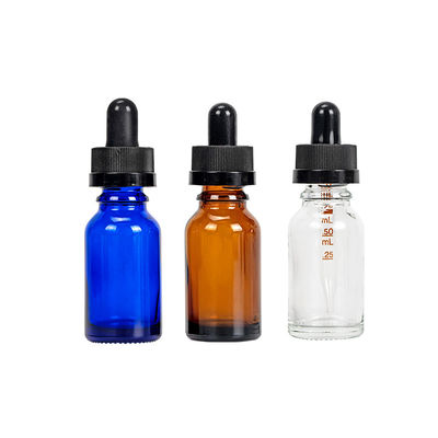 Klare Kobalt-Blau-Glastropfflasche für Serum 50ml 100ml des ätherischen Öls