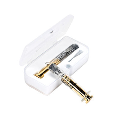 Verschluss-Spritze THC-Öl-1ml Luer mit dem Metallkolben dicht