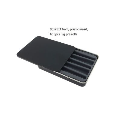 Rechteckiges gleitendes Kind beständiges Tin Box For 5pcs Prerolls
