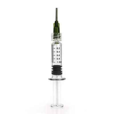 Glaskonzentrat-Spritzen des spritze Luer-Verschluss-1mL Hanf-CBD mit stumpfen Nadeln