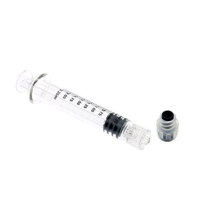 2,25 Luer-Verschluss-Glasspritze Öl ml CBD mit Plastikkolben