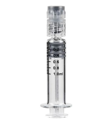 Borosilicat-Glas Luer-Verschluss-Öl-Spritze 1mL Prefillable für Öl des Hanf-CBD