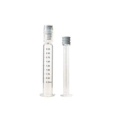 Verschluss-Glasspritze 2.25ml Luer für Konzentrat-Öl-wiederverwendbare Klecks-Spritzen
