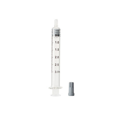 Verschluss-Spritze des Luer-Beleg-Glas-3ml Luer wiederverwendbar für reines Öl