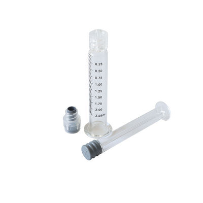 2,25 Luer-Verschluss-Glasspritze Öl ml CBD mit Plastikkolben