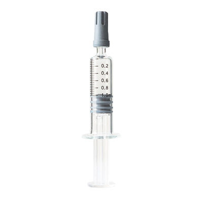 CBD-Öl konzentriert Luer-Verschluss-Glasspritze Luer-Beleg-Spritze