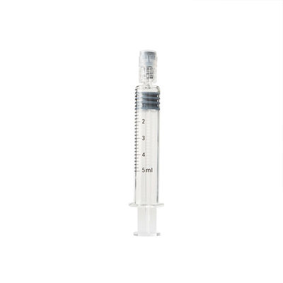 Prefillable Verschluss-Spritzen-leere Borosilicat-Glas-Klecks-Spritzen 5 ml Luer