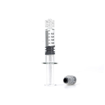 Borosilicat-Glas Luer-Verschluss-Öl-Spritze 1mL Prefillable für Öl des Hanf-CBD
