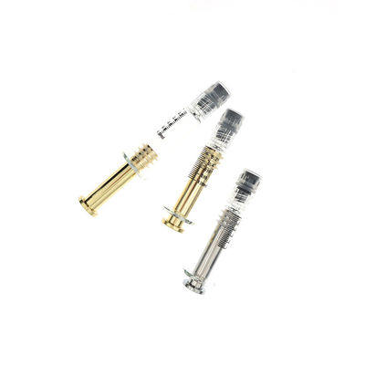 öl-Spritzen-silberner Goldkolben der Metallkolben Luer-Verschluss-Glasspritzen-1ml