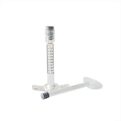 1 ml 2,25 ml 3 ml 5 ml Vorgefüllte Borosilikat-Spritze Metall-Plastik-Plunger Luer Lock-Spritzen 5 ml Glasspritzen 1 ml