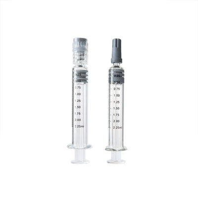 Verschluss-Glasspritze 2.25ml Luer für Konzentrat-Öl-wiederverwendbare Klecks-Spritzen
