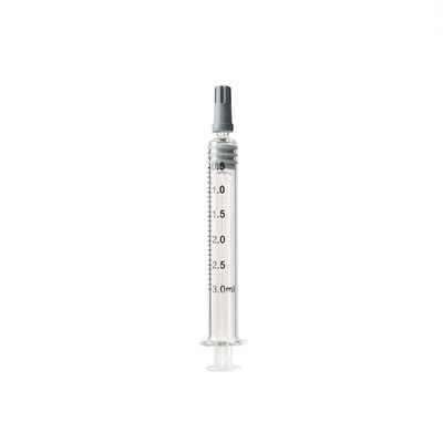 Luer-Verschluss-Spitzen-sterile Glasspritzen für Klecks-Spritze CBD-Öl-3ml