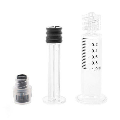 Verschluss-Glasspritze 1mL Luer wiederverwendbar für CBD-Öl