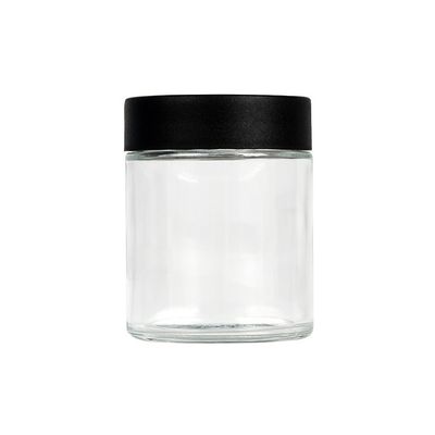 Unkraut-Glas-luftdichtes kindersicheres Hanf-Blumen-Glas des Klarglas-4oz