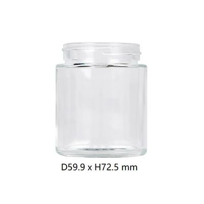 Unkraut-Glas-luftdichtes kindersicheres Hanf-Blumen-Glas des Klarglas-4oz