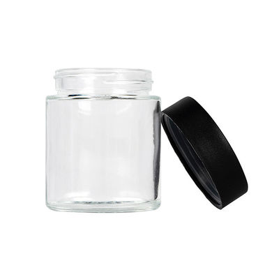 Unkraut-Glas-luftdichtes kindersicheres Hanf-Blumen-Glas des Klarglas-4oz