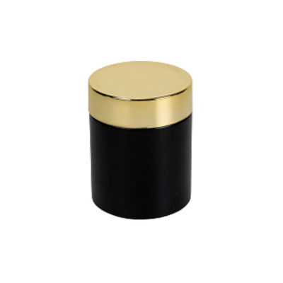 5oz Matte Black Glass Weed Jar mit Kinderbeständiger Kappe