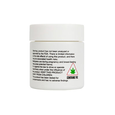 weißes Glasglas des unkraut-3oz 1/8 Unzen-Kinderbeständiges Glasgefäß