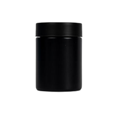 5oz Matte Black Glass Weed Jar mit Kinderbeständiger Kappe