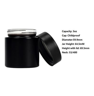 Glasunkraut-Glas D60 * Größe der Kapazitäts-3oz/90ml H52 Millimeter