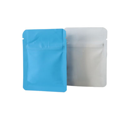 Großhandel Blau Weiß Schwarz Kinderschutz Ziplock Mylar Weed Bags Kindersichere Verpackung