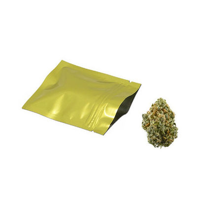 Kindersichere Reißverschluss-Top Mylar Weed Verpackung Lebensmittelqualität Kunststoff für die langfristige Lagerung
