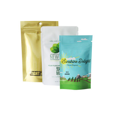 Unkraut 28g 454g CBD Plastik, das Ende der Marihuana-Taschen-leichten Berührung mit Reißverschluss verpackt