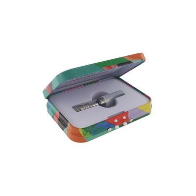 Kind beständiges Tin Box für Vapes-CR Schwenkbar lagern-Deckel-Metall Tin Case