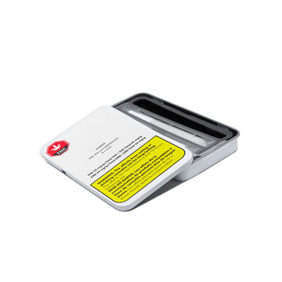 Tragbarer Metallkasten-kundenspezifisches Unkraut-Satz Preroll-Zigaretten-Dia Tin Box