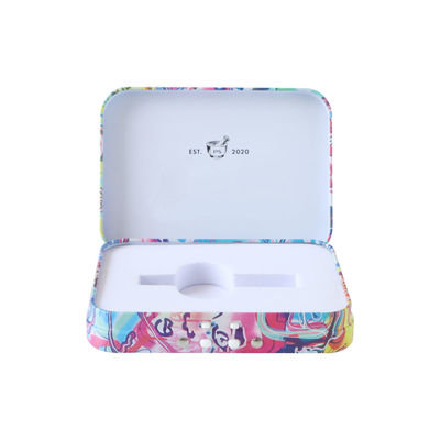 Kind beständiges Tin Box für Vapes-CR Schwenkbar lagern-Deckel-Metall Tin Case