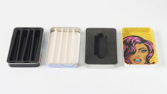 Rectangular Child Resistant Tin Box The Most Secure Candy Storage Solution