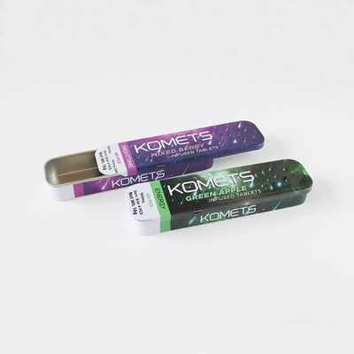 Tragbares rechteckiges Dia-Spitzenkind beständiges Tin Box For Vape Cartridge