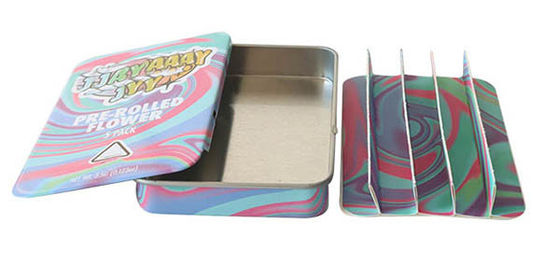 Rectangular Child Resistant Tin Box The Most Secure Candy Storage Solution