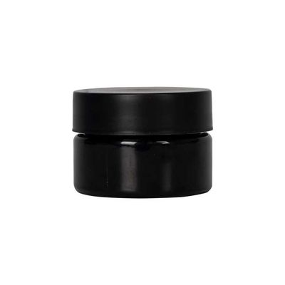 Hals-Ende des schwarzes weißes Kinderbeständiges Plastikunkraut-2Oz des Glas-53-400