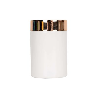 Gerades mit Seiten versehenes Plastikglas weißes HAUSTIER Glas des unkraut-5oz mit Kinderbeständigem Deckel