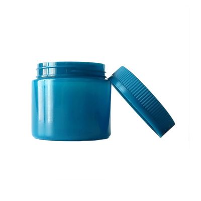 blaues Plastikglas des unkraut-6oz mit Runterdrückung u. Kinderbeweis-Kappen drehen