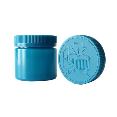 Hanf blauer Beweis-blüht Plastikglas-großen Öffnung der Kind6oz Glas mit Kappe