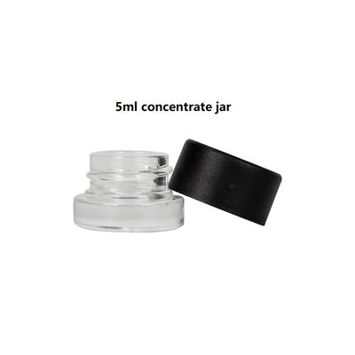 Kundenspezifisches Konzentrat-Glasgefäß der Farbe9ml 5ml mit Kinderbeständigem Schrauben-Deckel