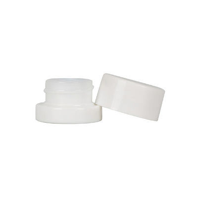 Weißes Konzentratglasglas mit CR-Schraubkappe Klares Blach Custom Wax Jar Dab Jar Packung