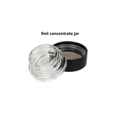 Weiße, schwarze, transparente Dab-Behälter, Konzentrat--Gläser, 9 ml