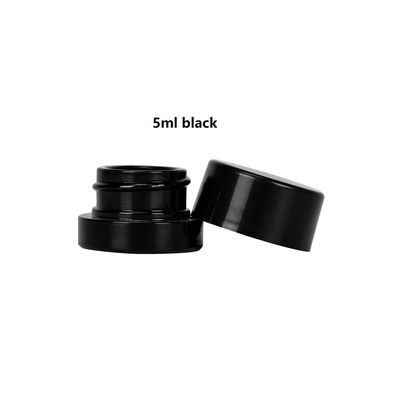 Natürliches weißes schwarzes Konzentrat-Glasgefäß 5ml für Hanf-Wachs-Harz-Trümmer