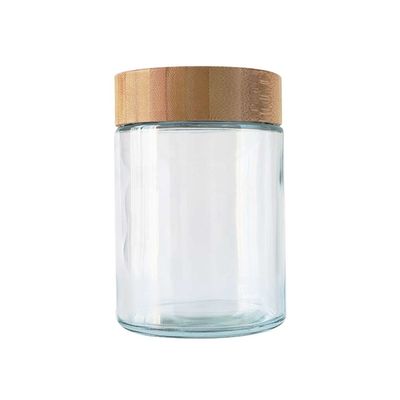 Bambusglasgefäß-kindersicheres Marihuana des deckel-18oz, das großes Hanf-Blumen-Glas verpackt