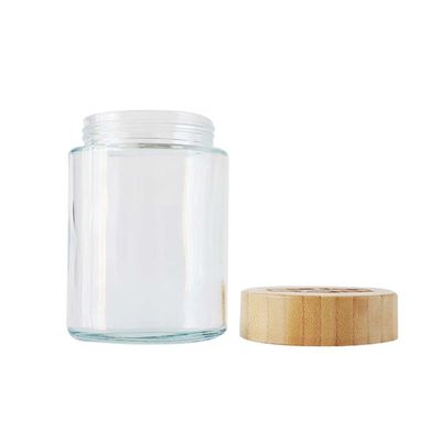Bambusglasgefäß-kindersicheres Marihuana des deckel-18oz, das großes Hanf-Blumen-Glas verpackt