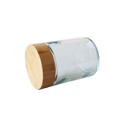 Großer Bambusdeckel-kindersicheres Glasgefäß der Größen-18oz für CBD-Blume